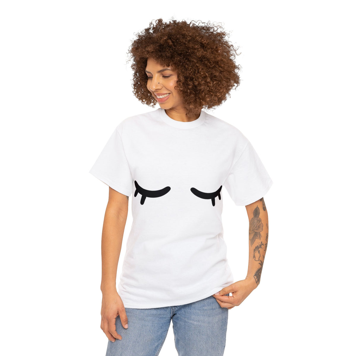 Eyes Printed Graphic T-Shirt For Womens & Girls