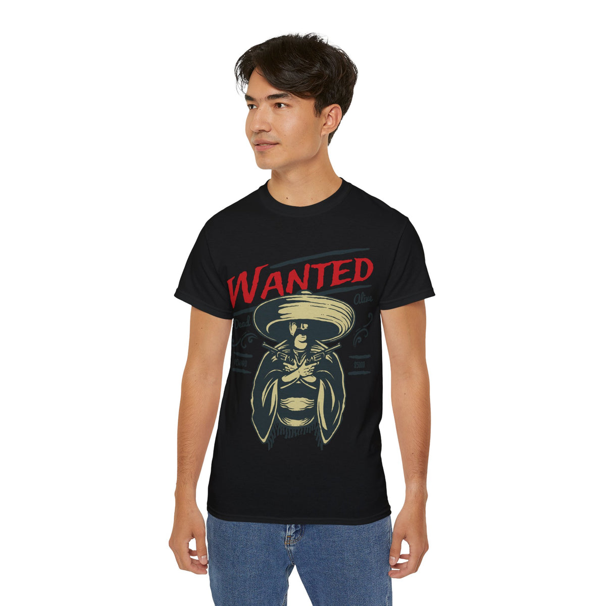 Wanted Printed Graphic T-Shirt for Men