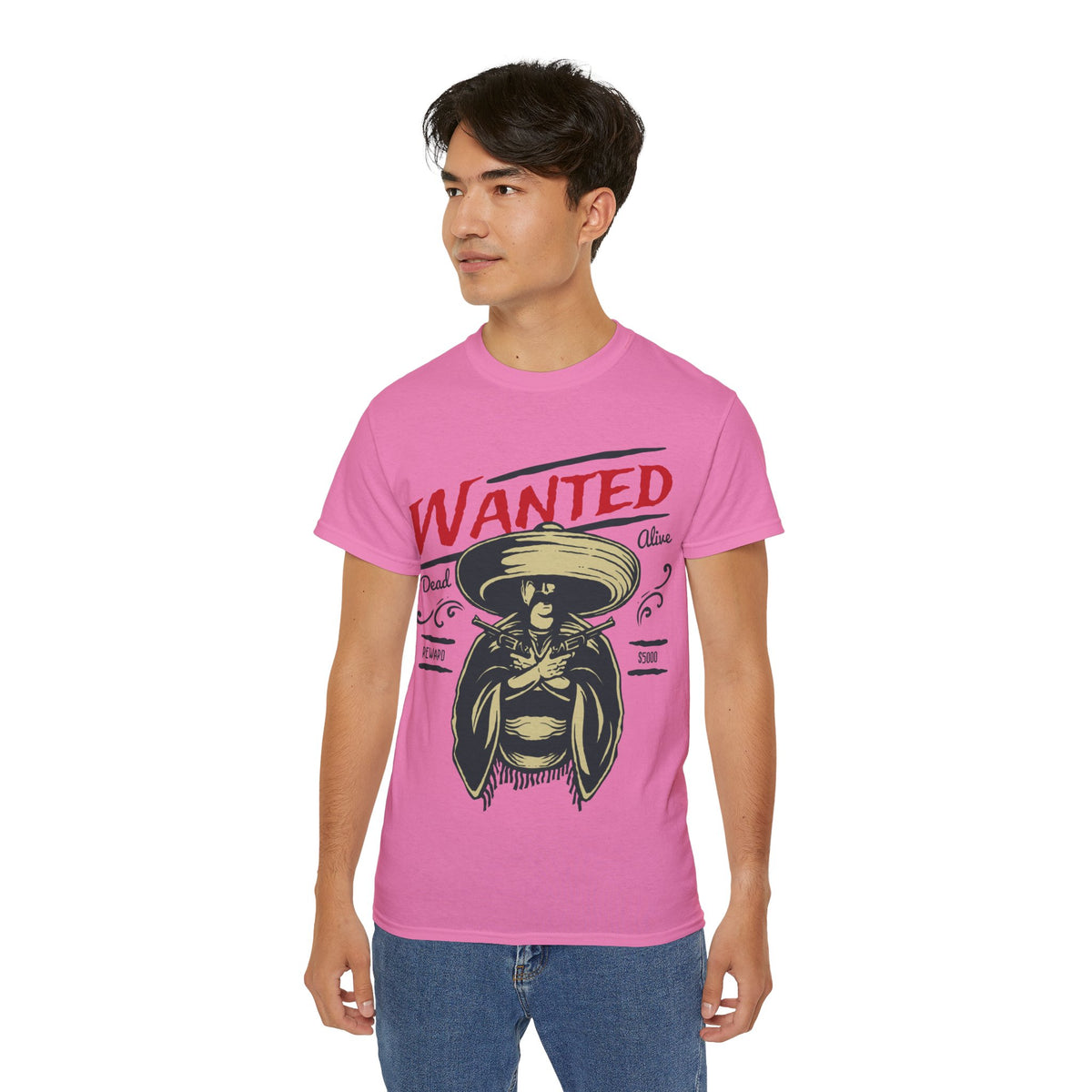 Wanted Printed Graphic T-Shirt for Men