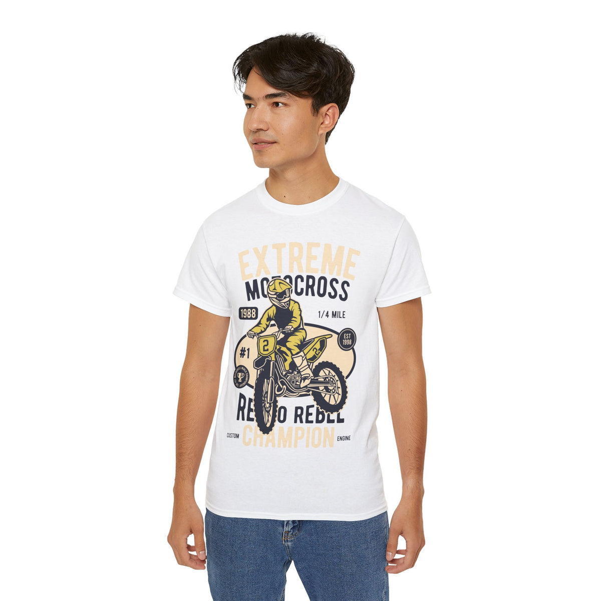 Extreme MotoCross Printed Graphic T-Shirt for Men