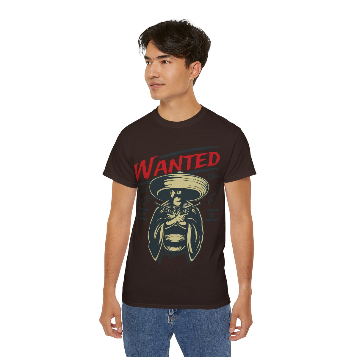 Wanted Printed Graphic T-Shirt for Men