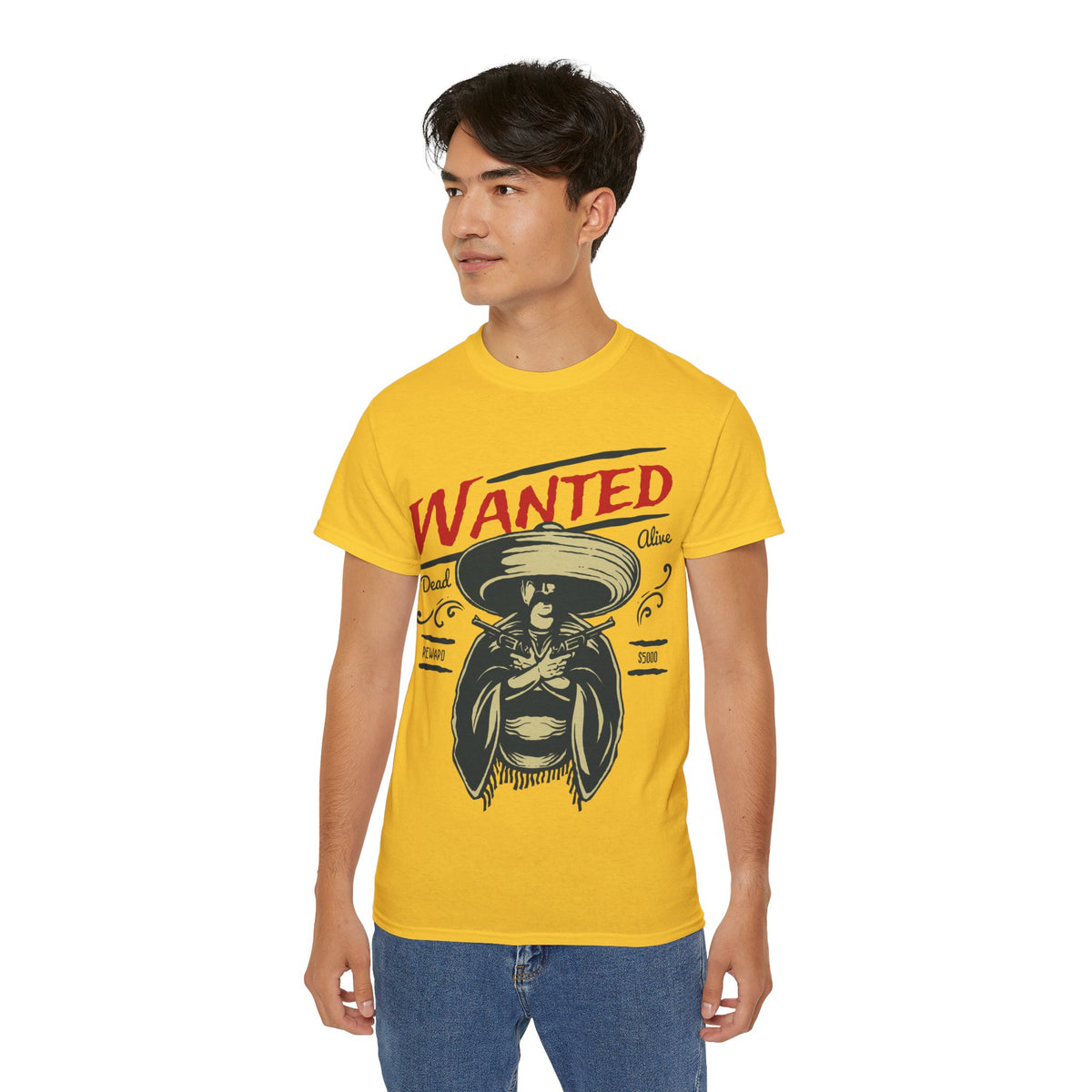 Wanted Printed Graphic T-Shirt for Men