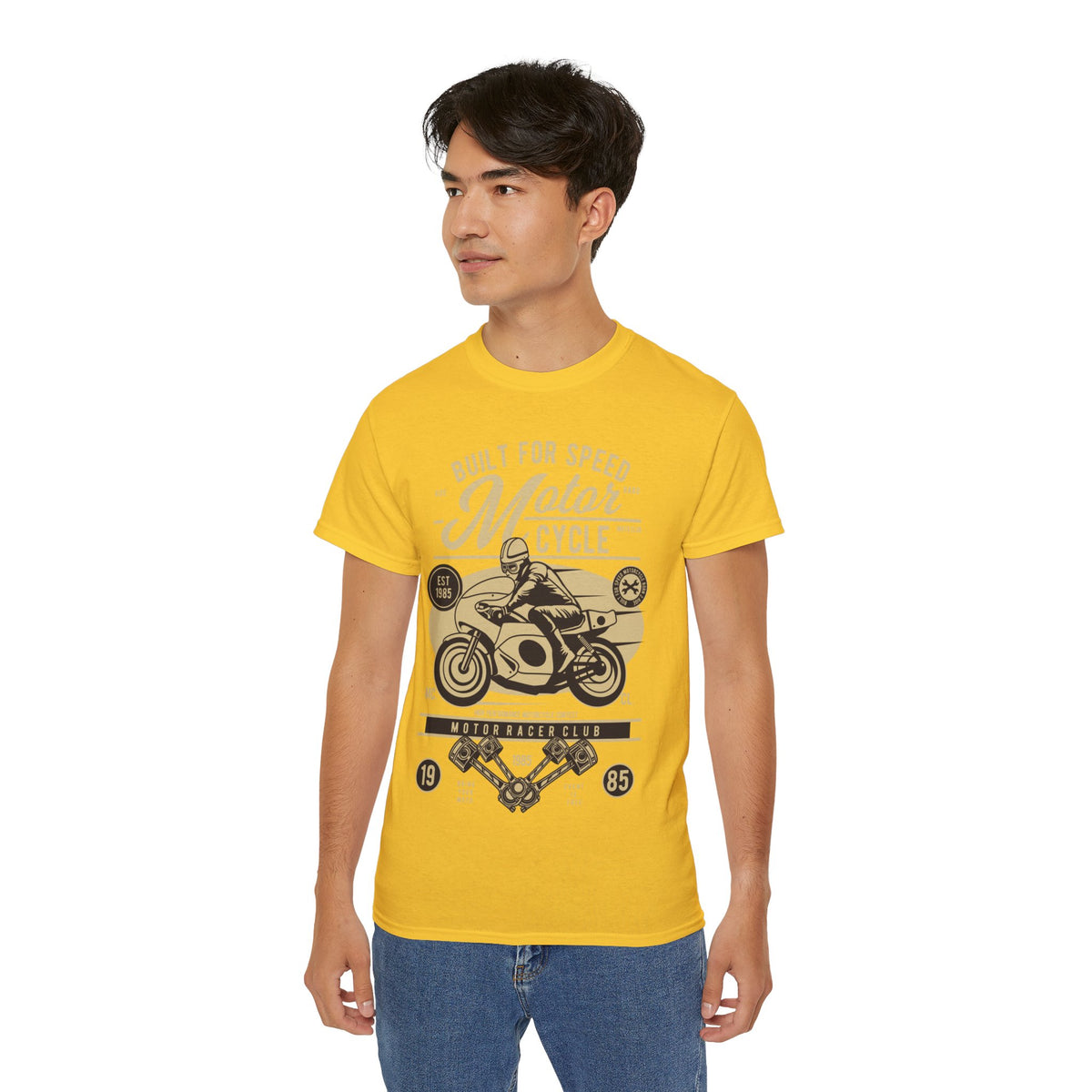 Motor Cycle Club Printed Graphic T-Shirt for Men