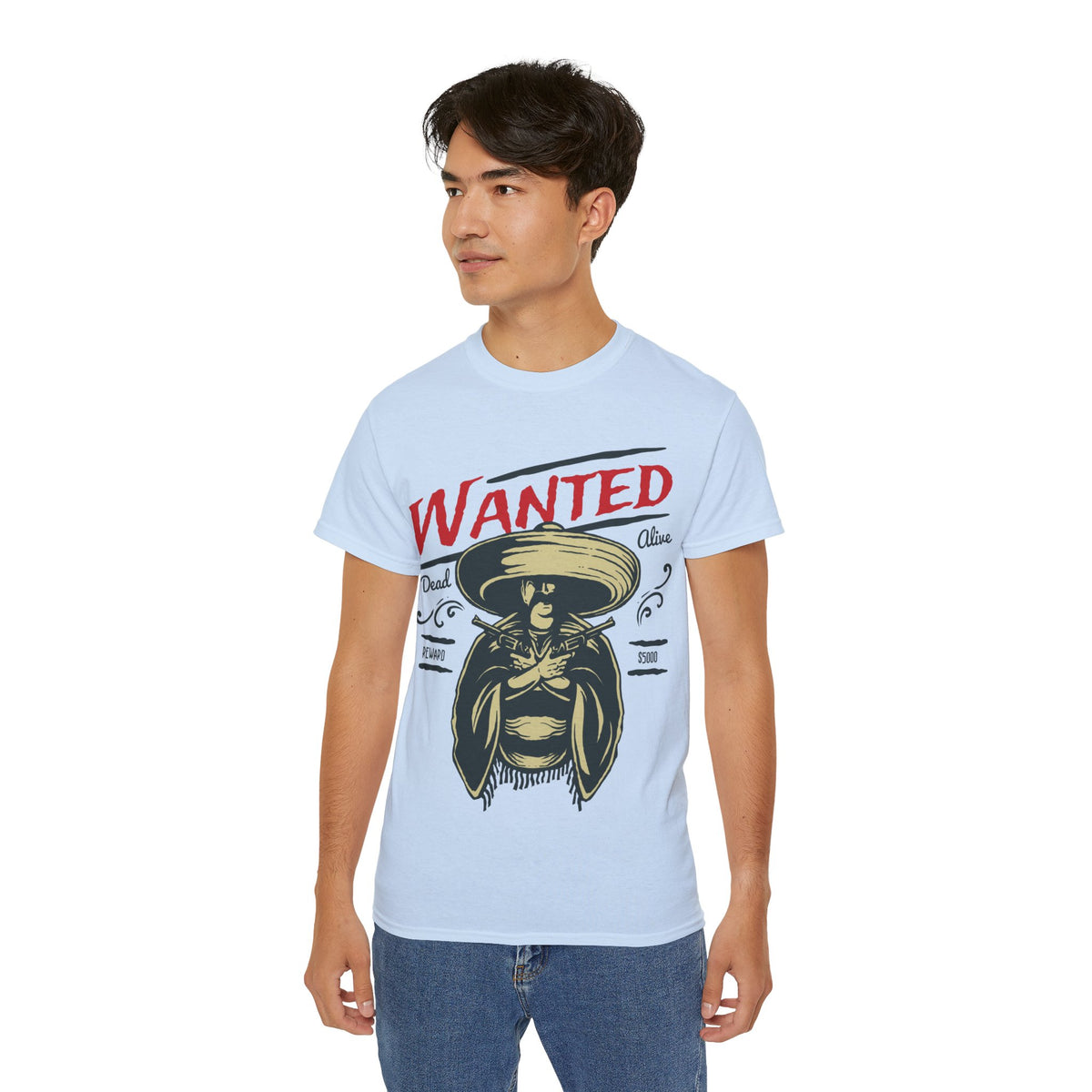 Wanted Printed Graphic T-Shirt for Men