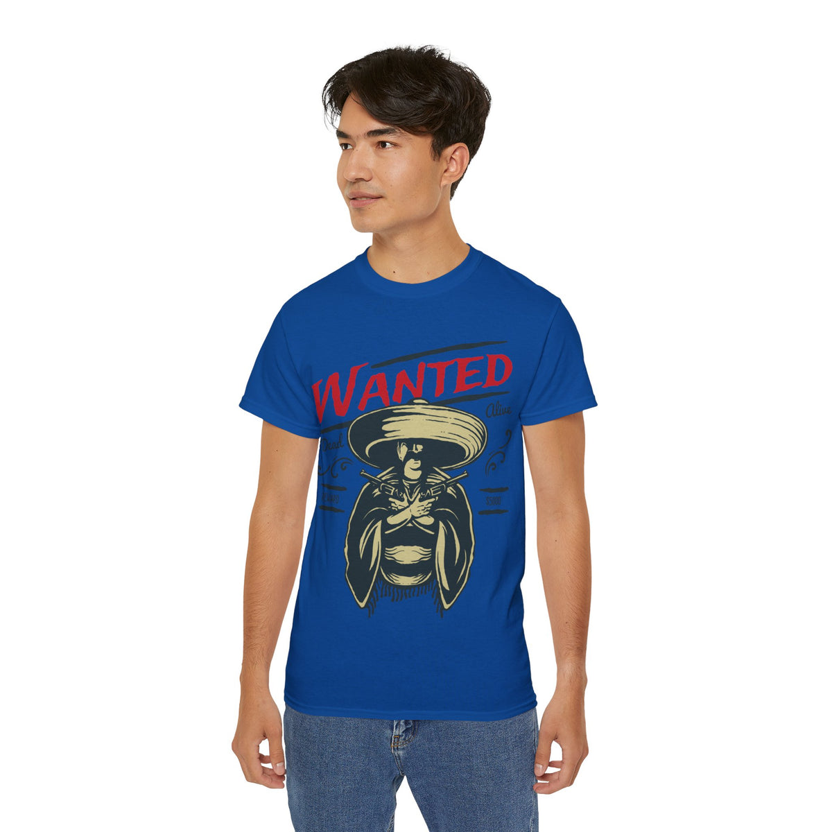 Wanted Printed Graphic T-Shirt for Men