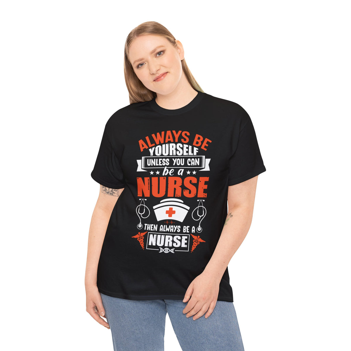 Always Be Nurse Printed Graphic T-Shirt For Womens