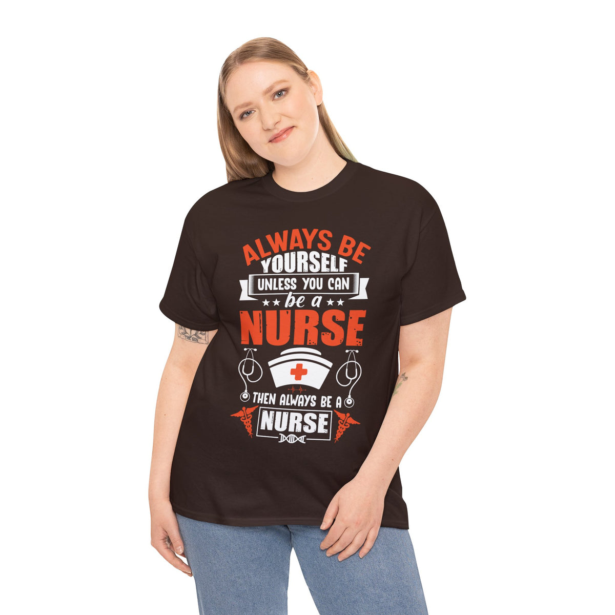 Always Be Nurse Printed Graphic T-Shirt For Womens