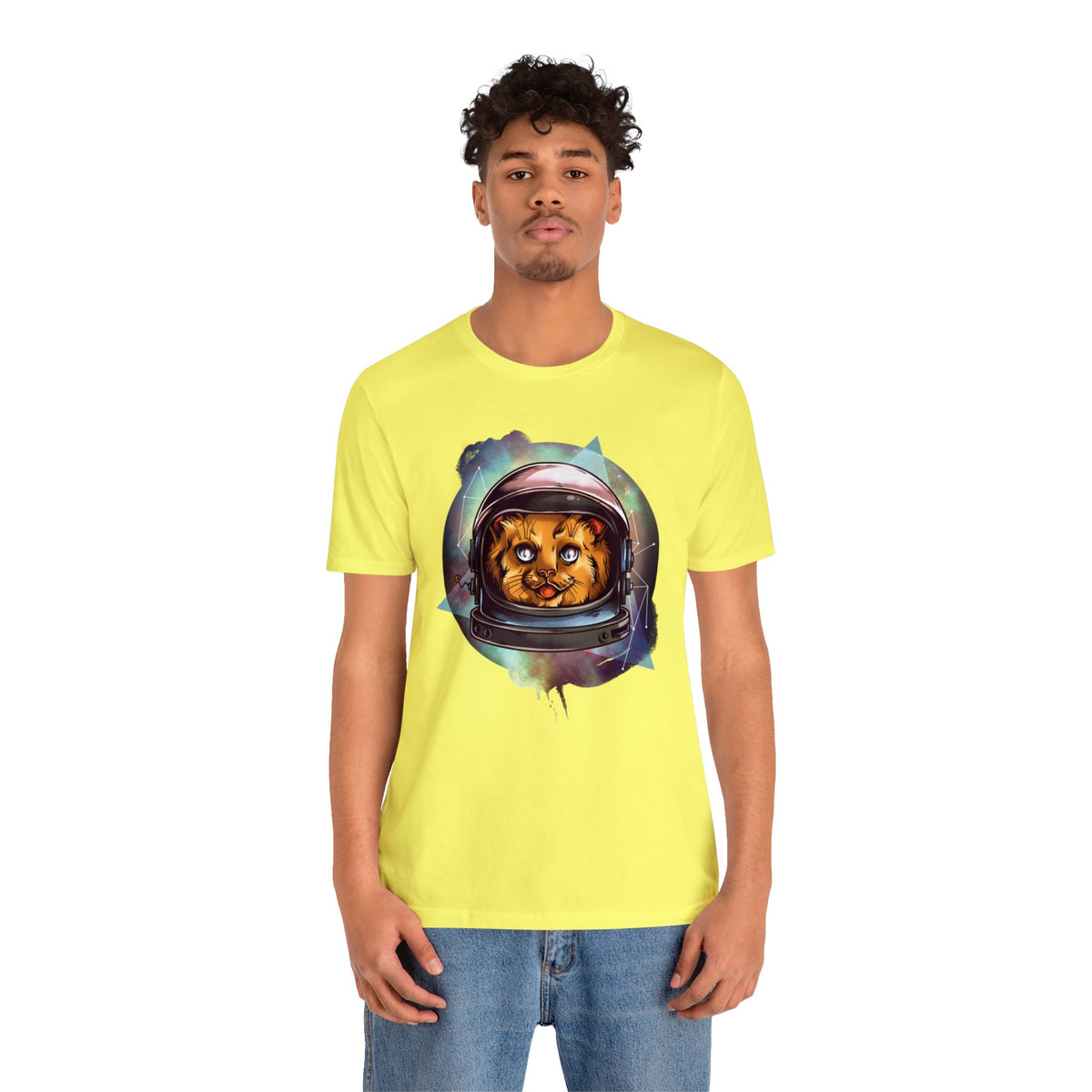 Cat Printed Graphic T-Shirt for Men