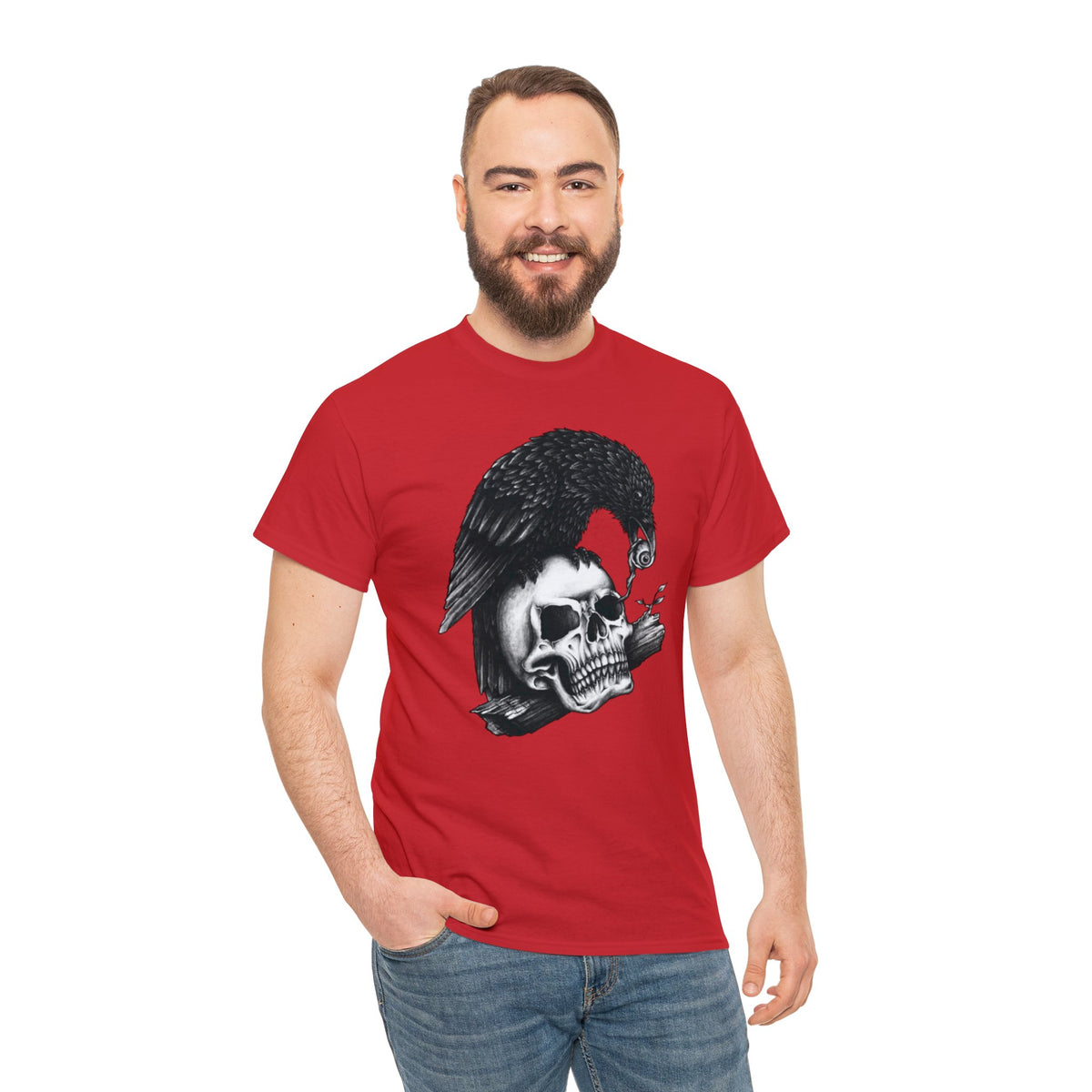 Skleton Printed Graphic T-Shirt for Men