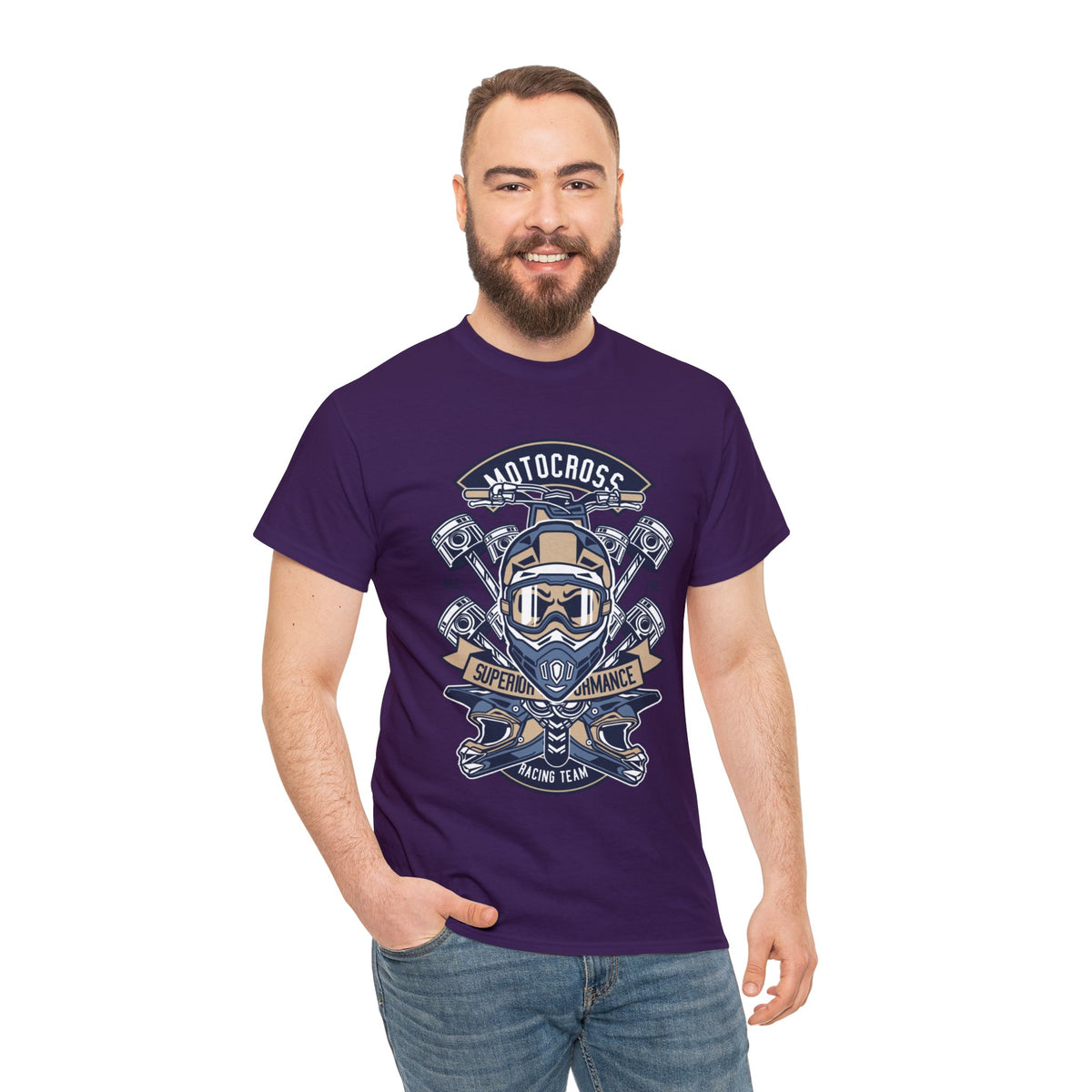 MotoCross Printed Graphic T-Shirt for Mens