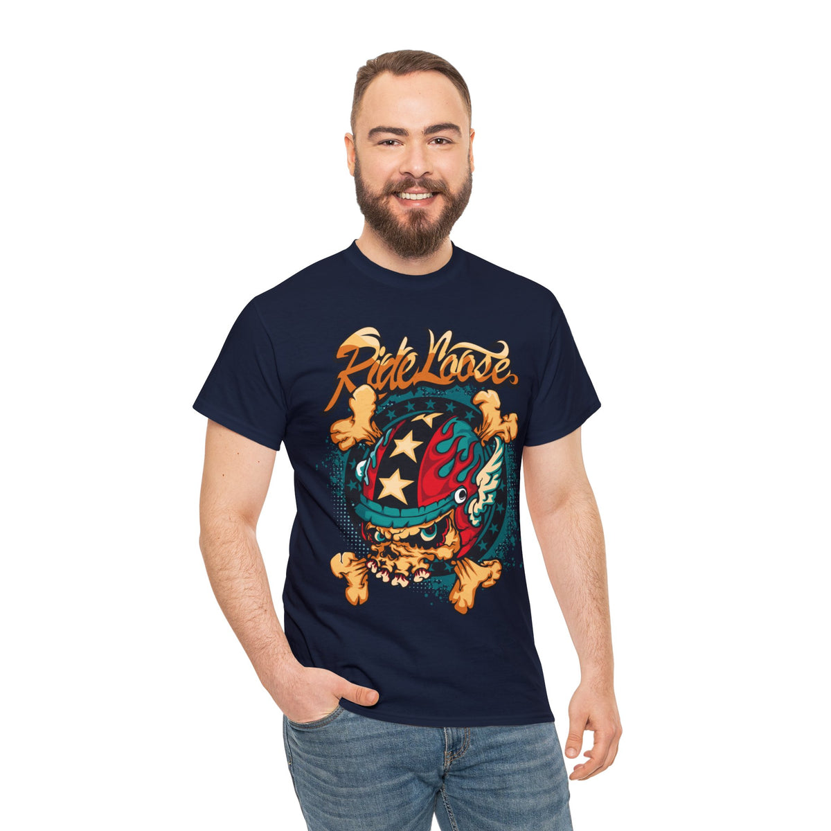 Ride Loose Printed Graphic T-Shirt for Men