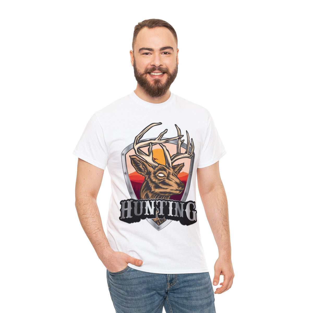 Hunting Printed Graphic T-Shirt for Men