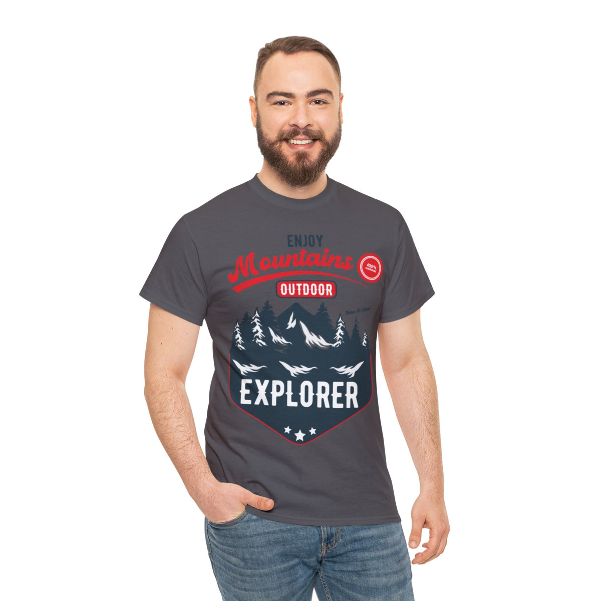 Mountains Explorer Printed Graphic T-Shirt for Men