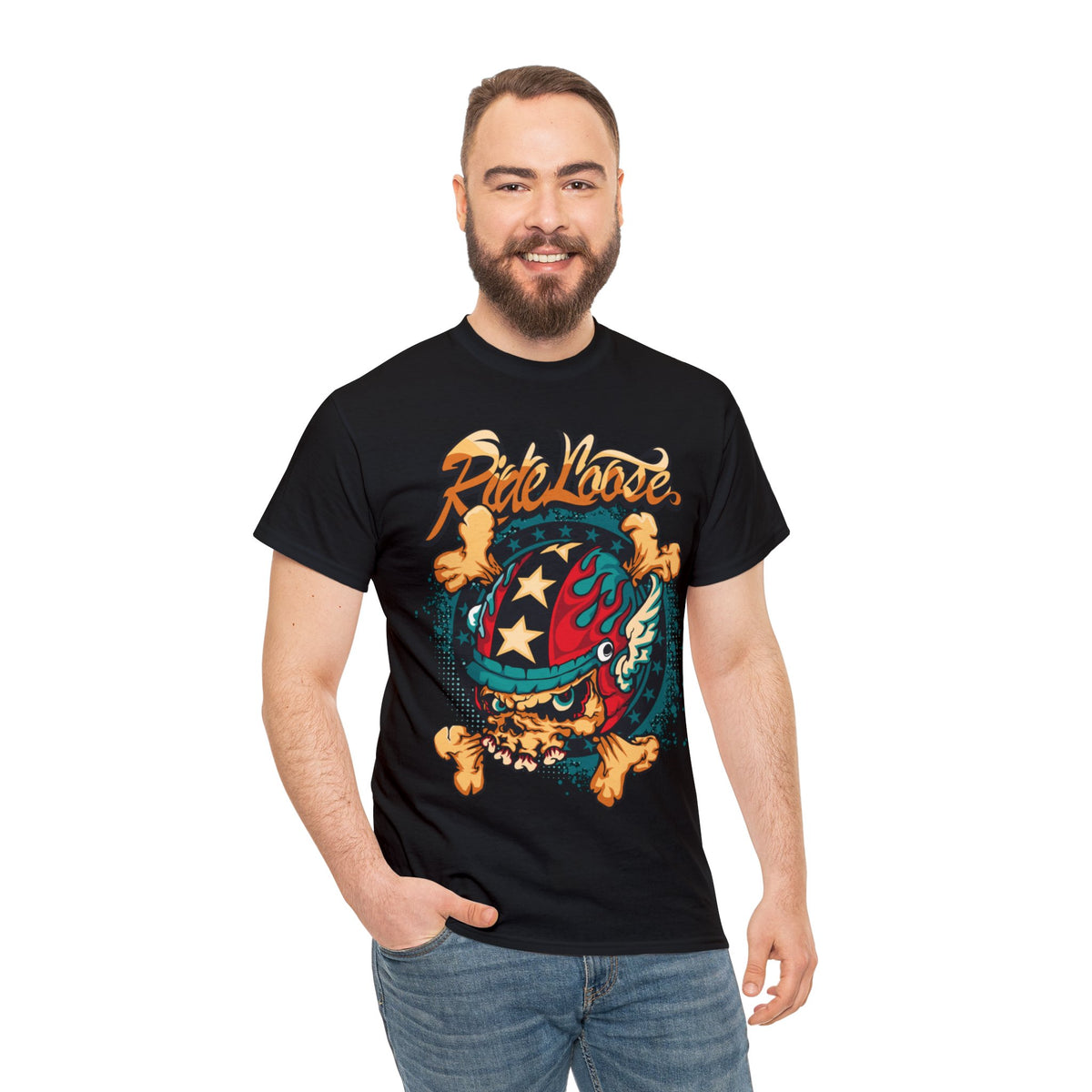 Ride Loose Printed Graphic T-Shirt for Men