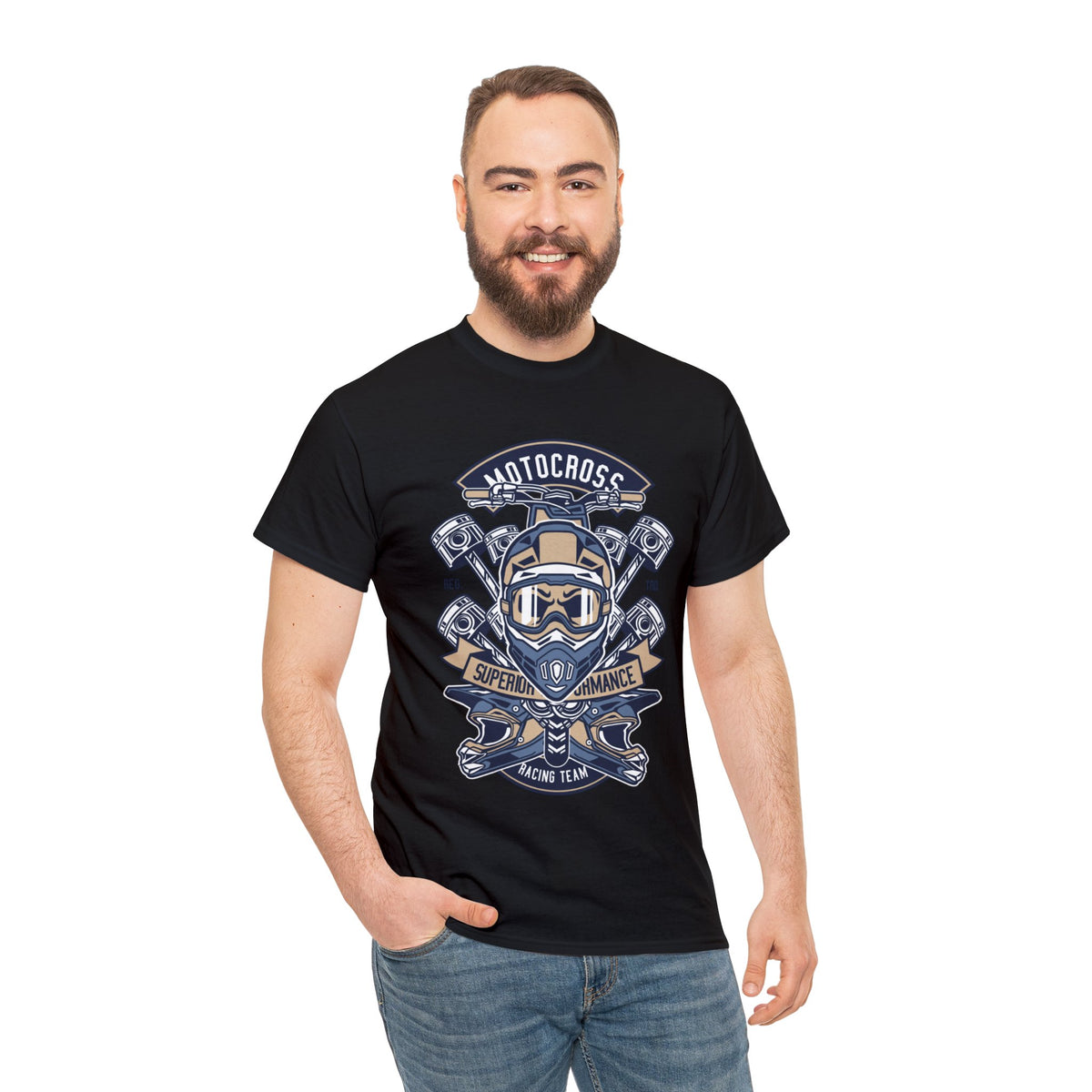 MotoCross Printed Graphic T-Shirt for Mens