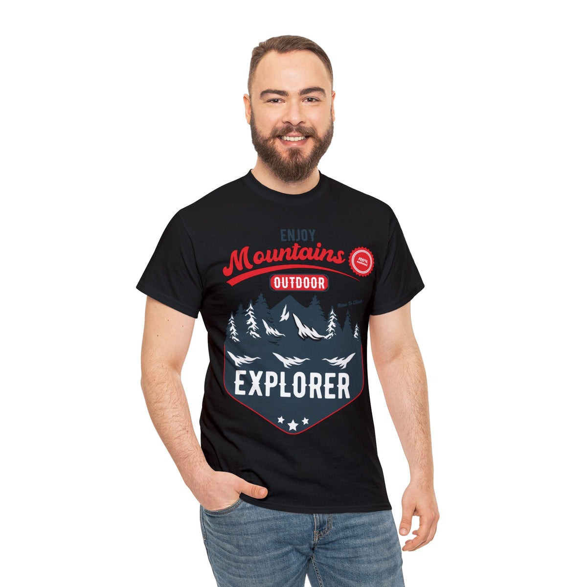 Mountains Explorer Printed Graphic T-Shirt for Men