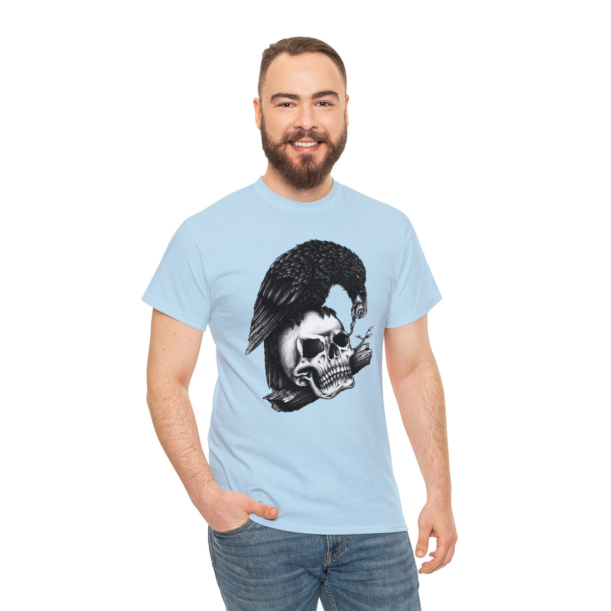 Skleton Printed Graphic T-Shirt for Men