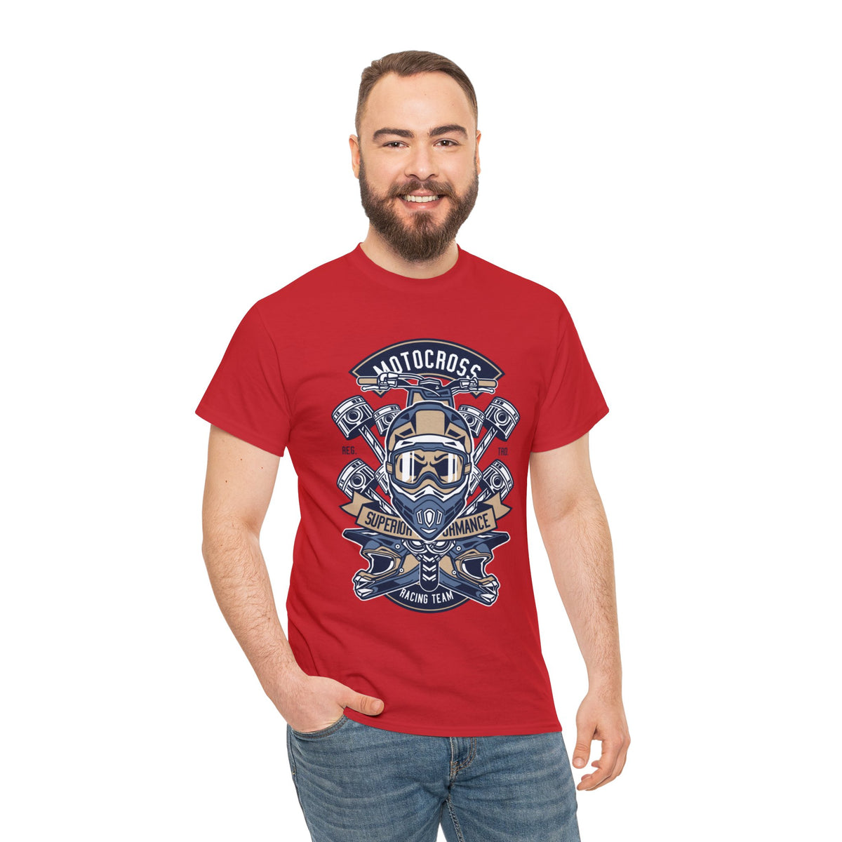 MotoCross Printed Graphic T-Shirt for Mens