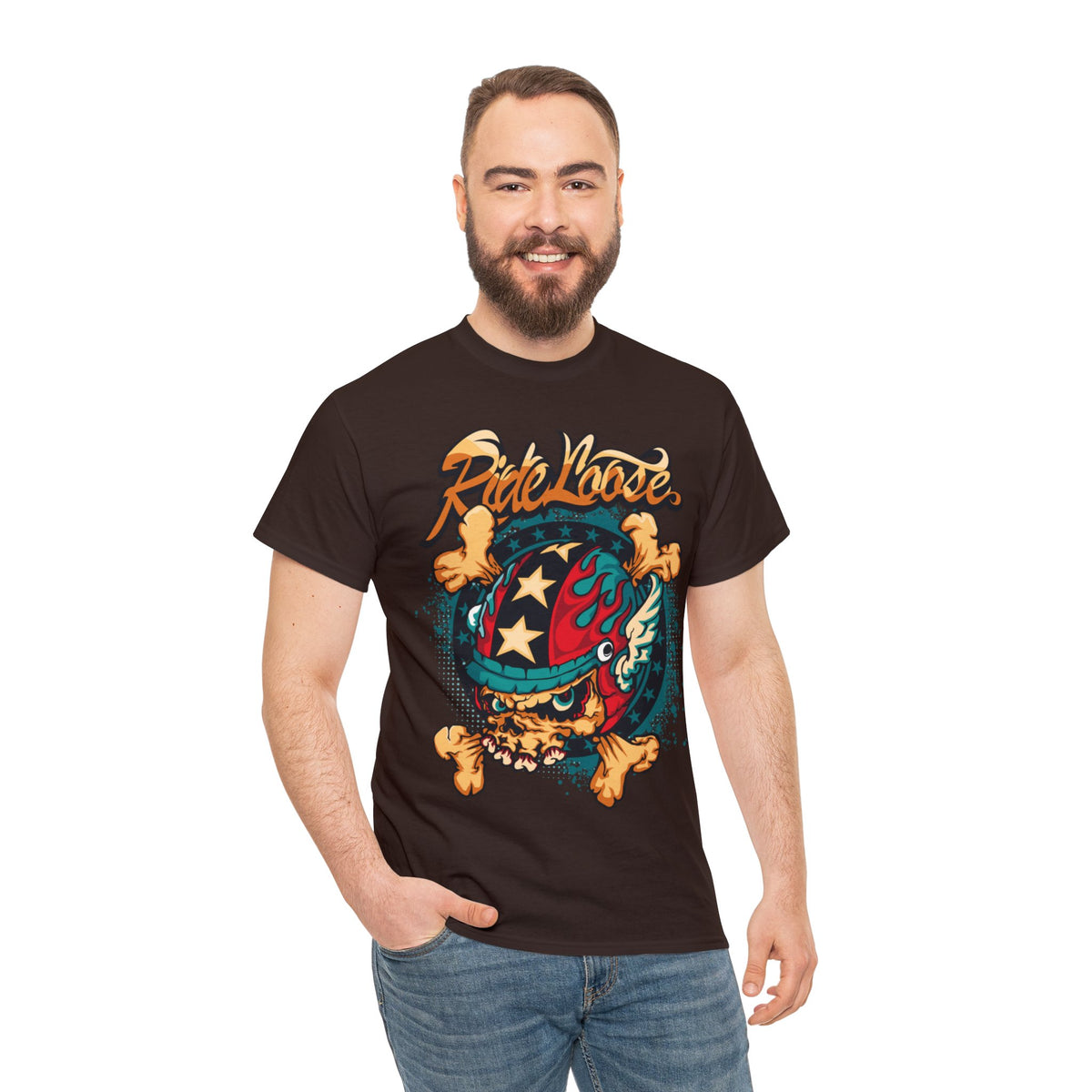 Ride Loose Printed Graphic T-Shirt for Men