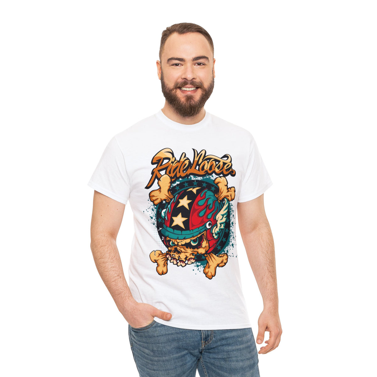 Ride Loose Printed Graphic T-Shirt for Men