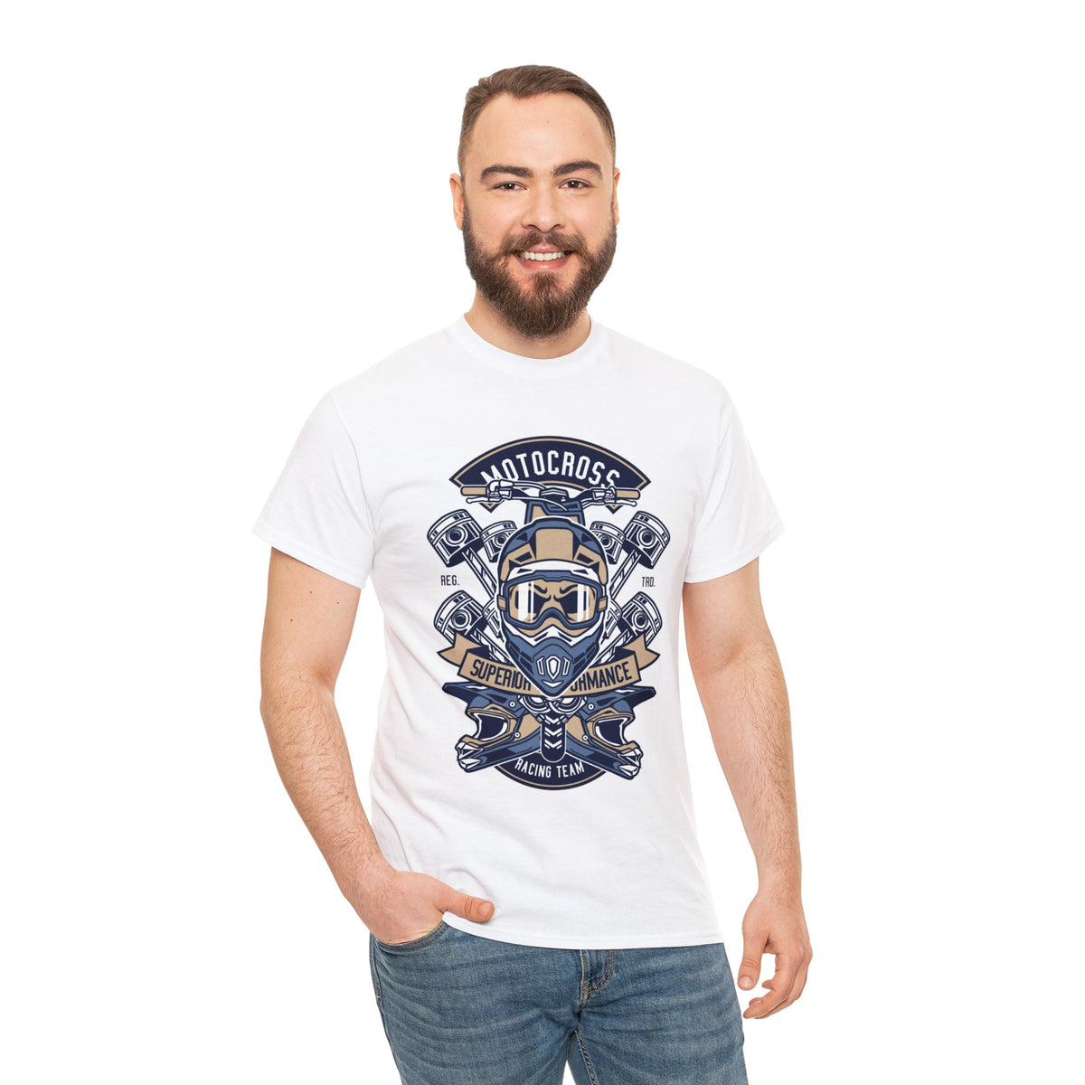 MotoCross Printed Graphic T-Shirt for Mens