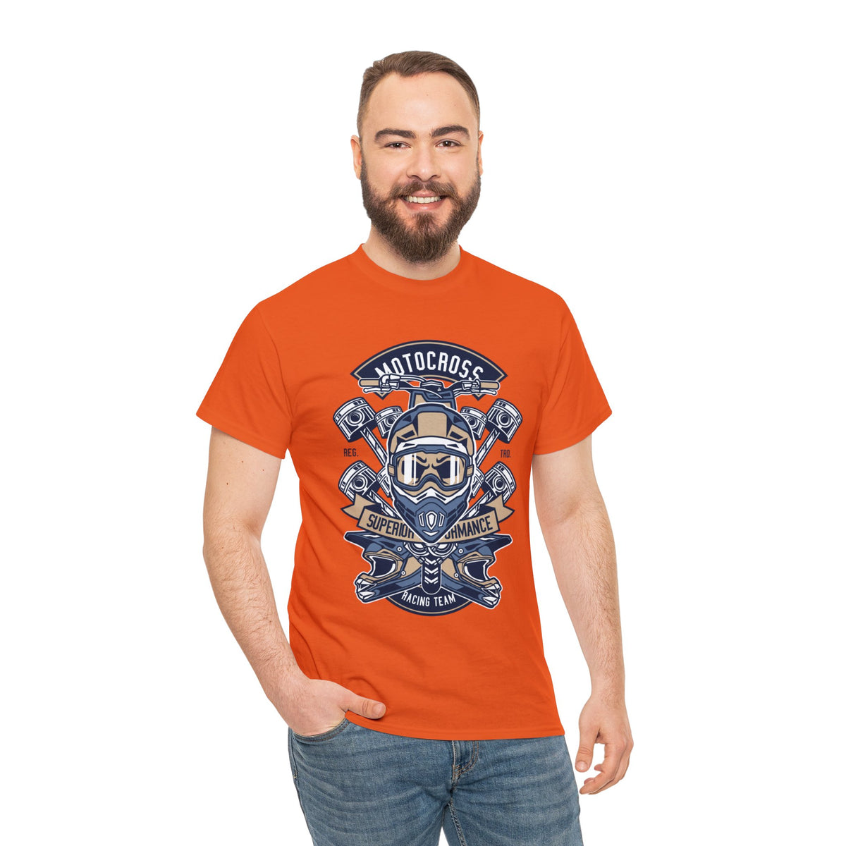 MotoCross Printed Graphic T-Shirt for Mens