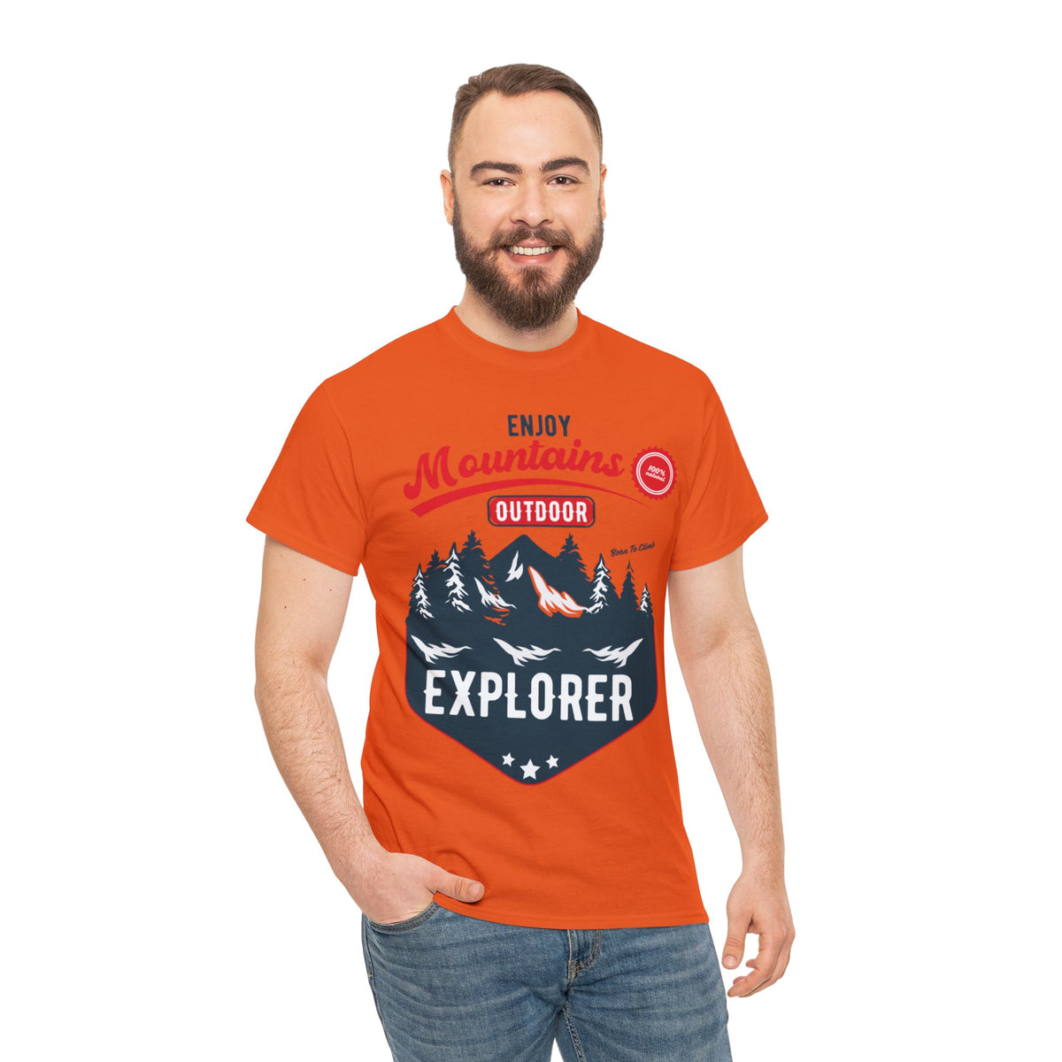 Mountains Explorer Printed Graphic T-Shirt for Men