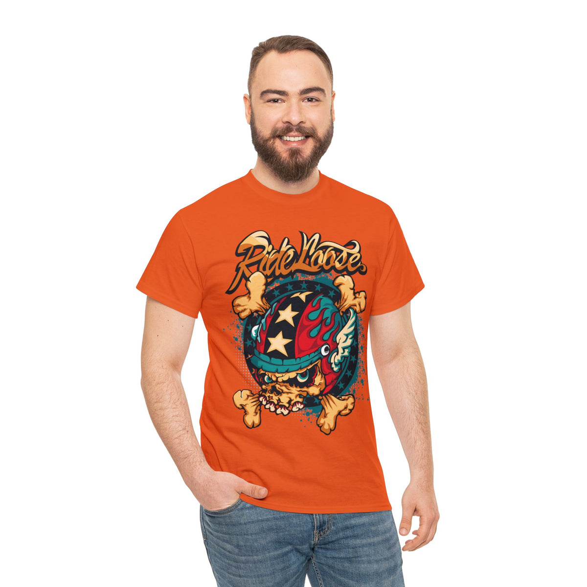 Ride Loose Printed Graphic T-Shirt for Men