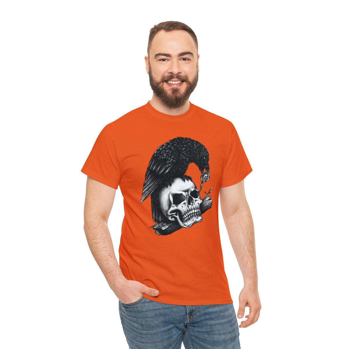 Skleton Printed Graphic T-Shirt for Men