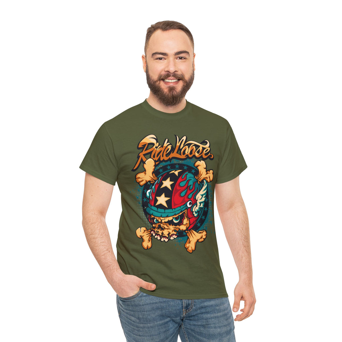 Ride Loose Printed Graphic T-Shirt for Men