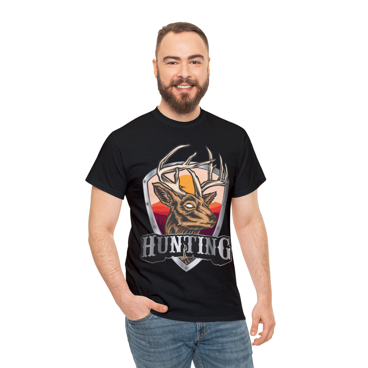 Hunting Printed Graphic T-Shirt for Men