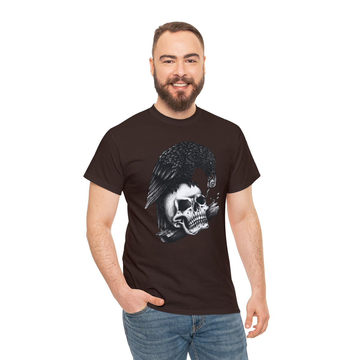 Skleton Printed Graphic T-Shirt for Men