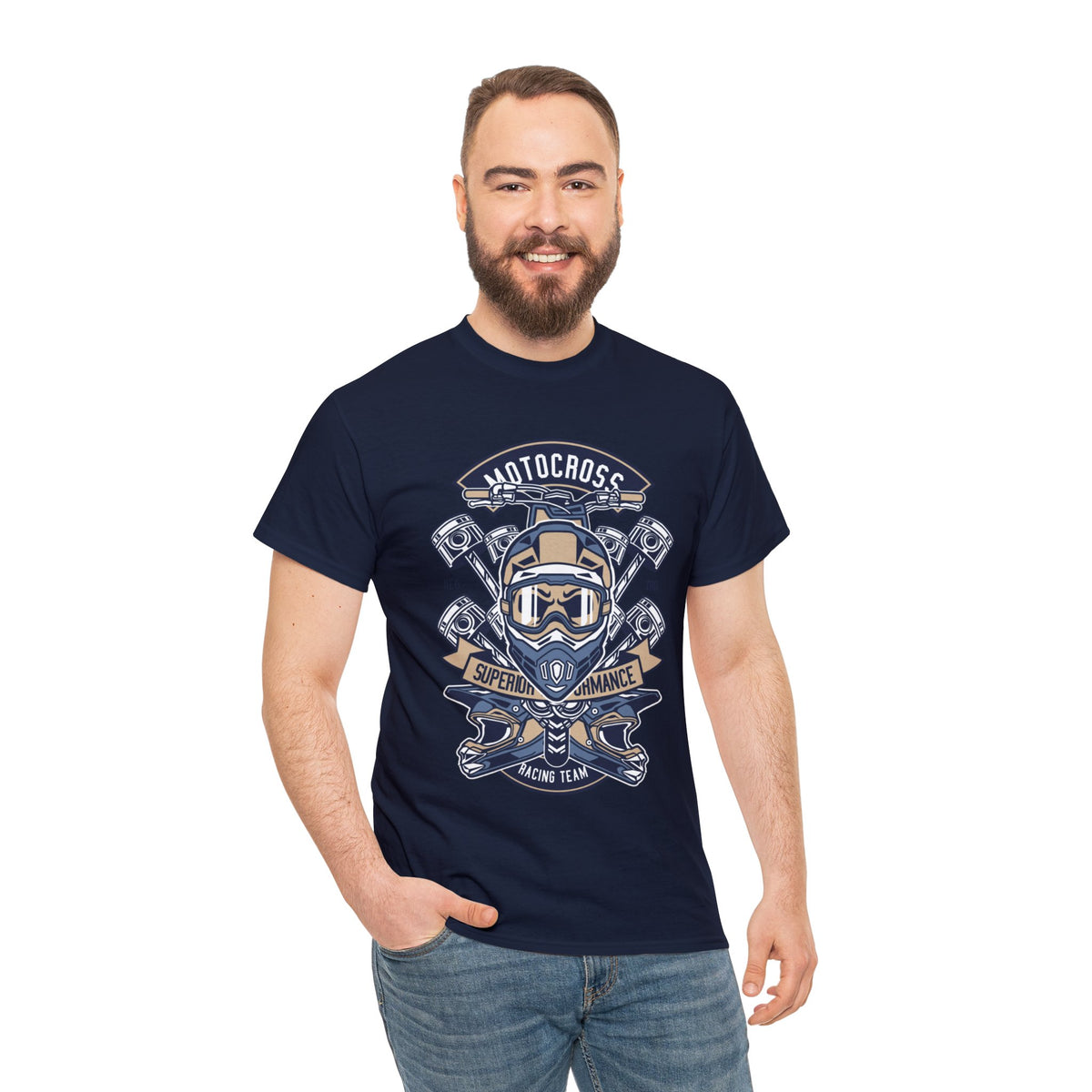 MotoCross Printed Graphic T-Shirt for Mens