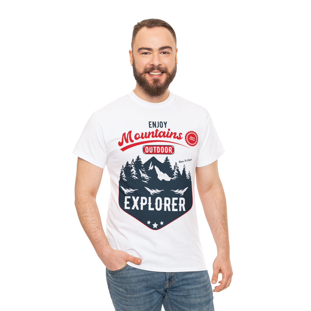 Mountains Explorer Printed Graphic T-Shirt for Men