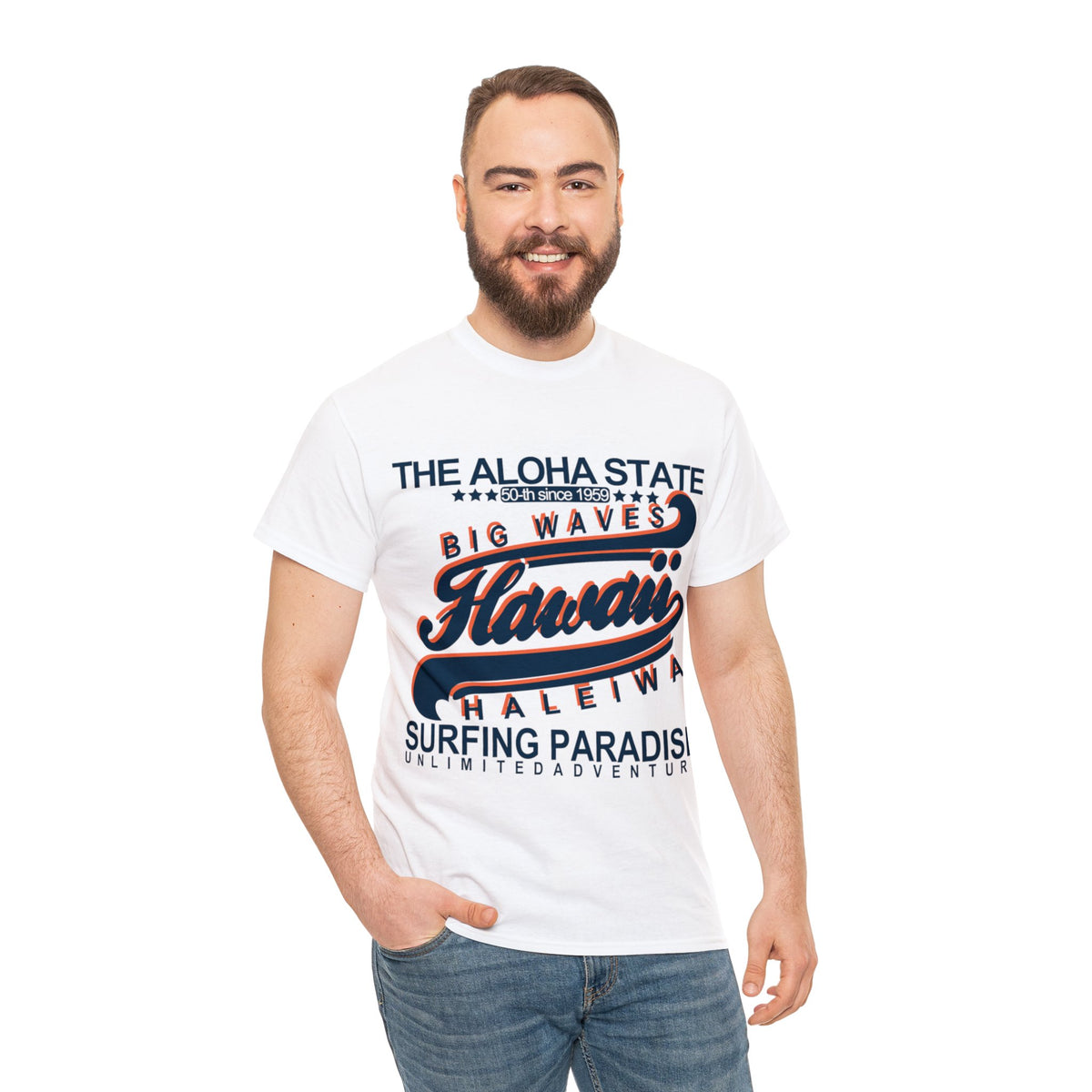 The Aloha State Hawaii Printed Graphic T-Shirt for Men