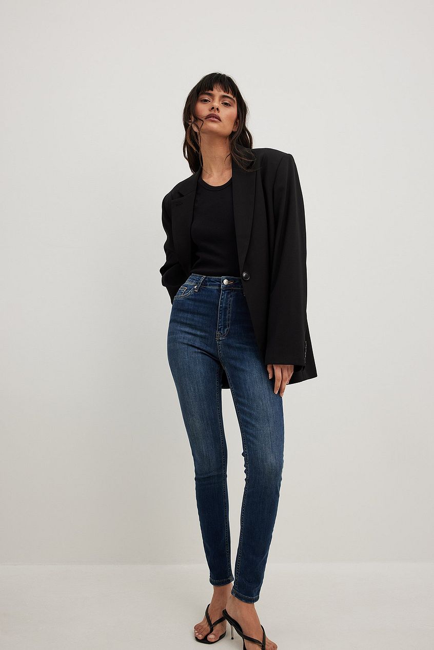 Skinny High Waist Stretch Jeans For Womens - DENIMS 