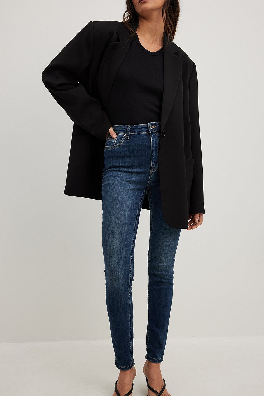 Skinny High Waist Stretch Jeans For Womens - DENIMS 