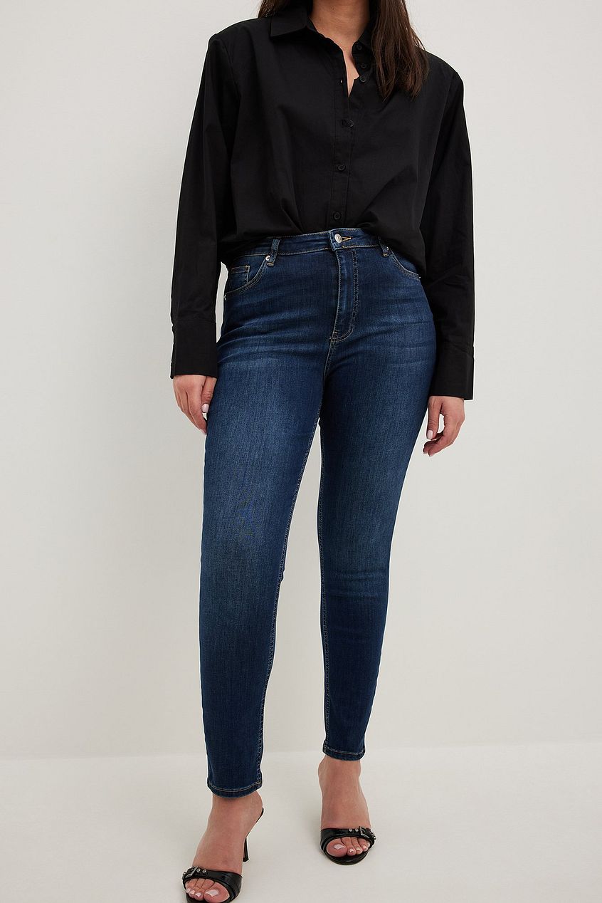 Skinny High Waist Stretch Jeans For Womens - DENIMS 