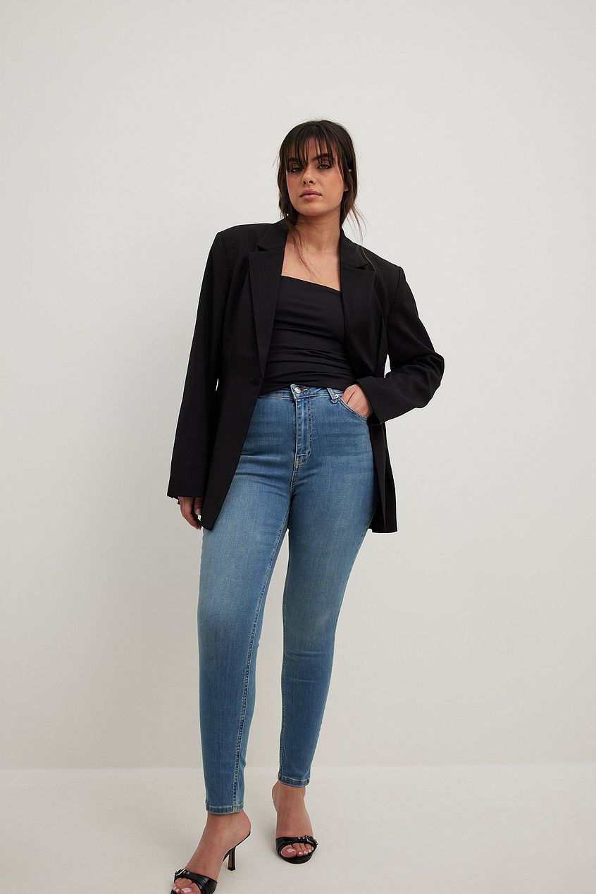 Skinny High Waist Stretch Jeans For Womens - DENIMS 