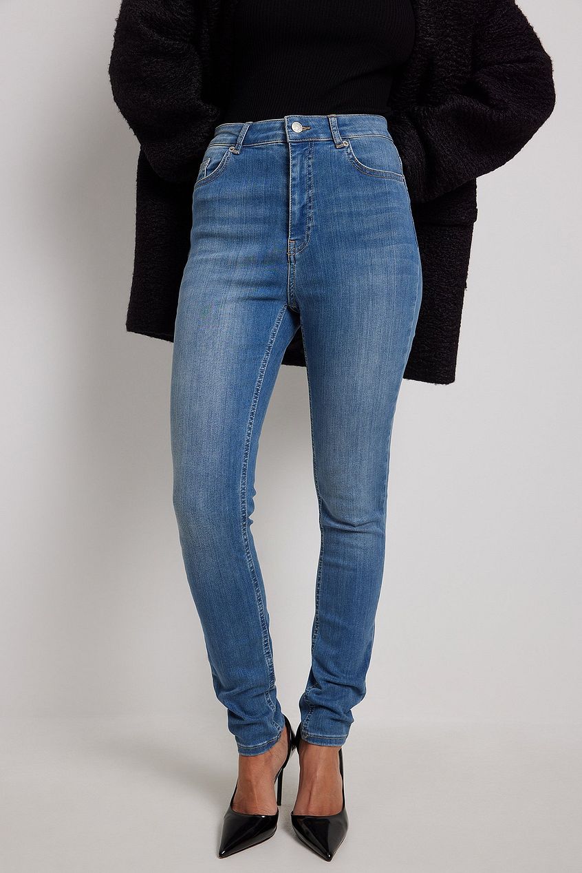 Skinny High Waist Stretch Jeans For Womens - DENIMS 