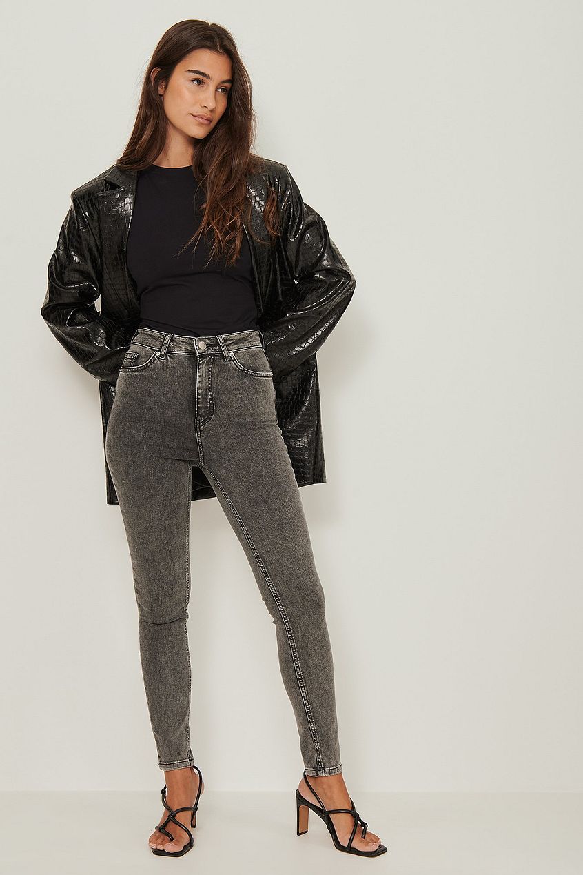 Skinny High Waist Stretch Jeans For Womens - DENIMS 