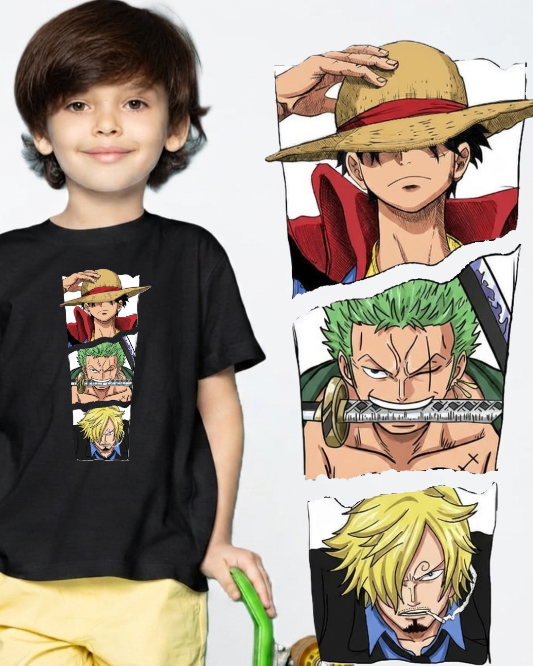 Luffy, Zoro and Sanji T-shirt