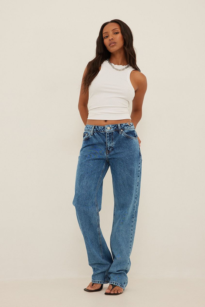 Waist Ring Detail Denim - DENIMS 