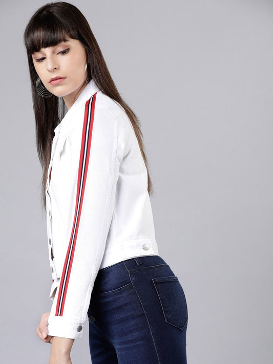 Women White Jacket - DENIMS