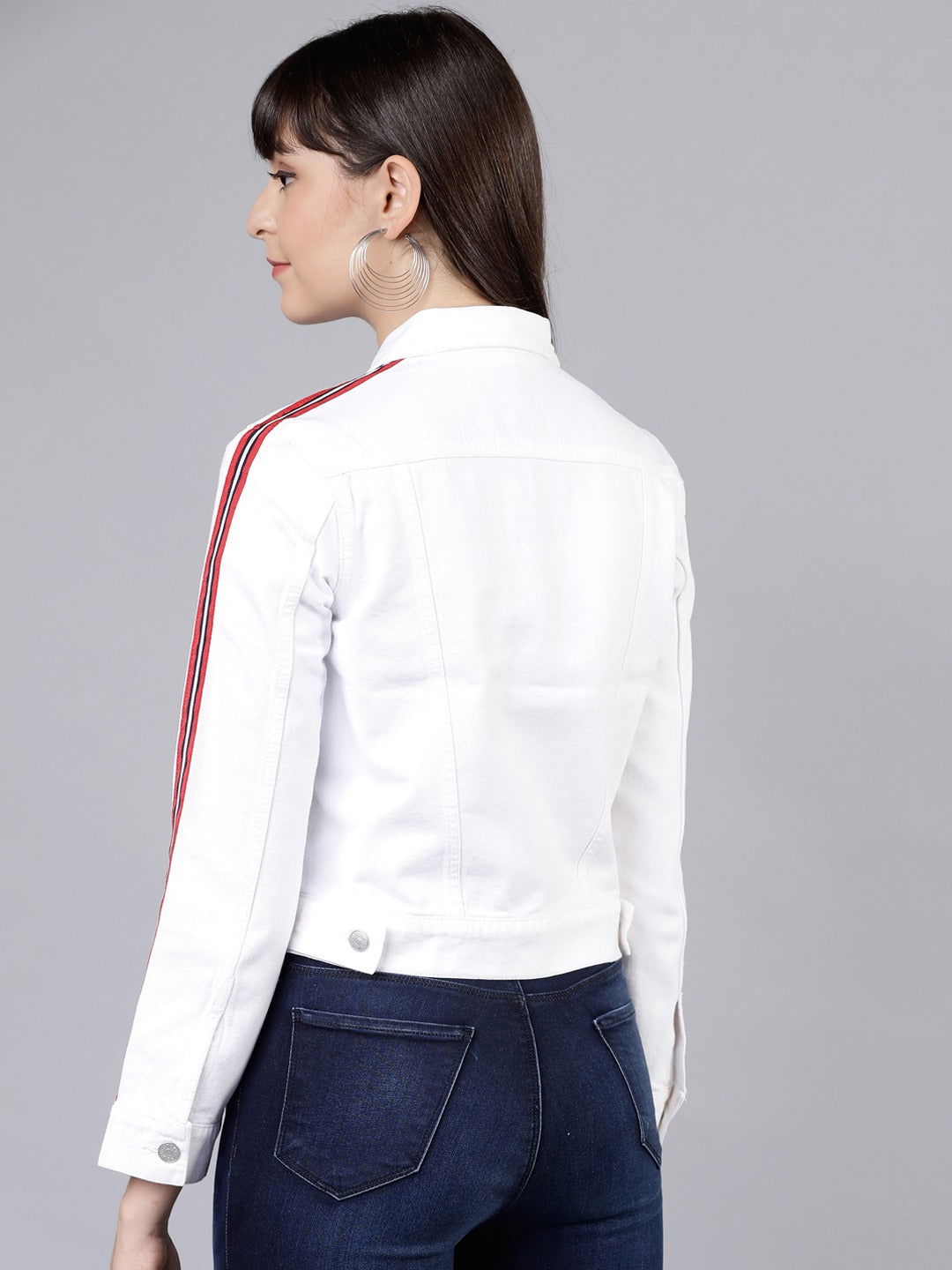 Women White Jacket - DENIMS 