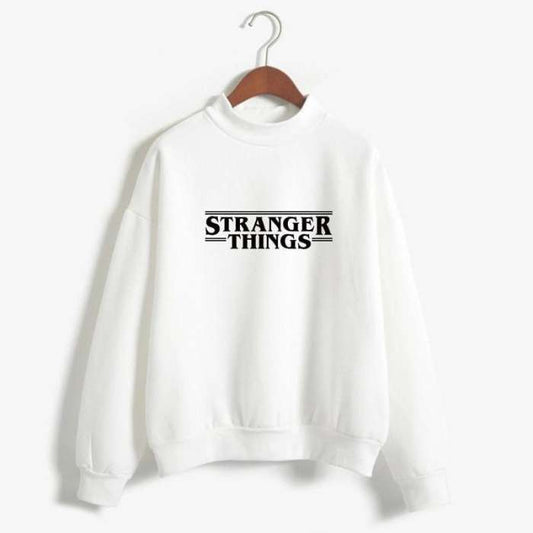 white stranger things sweatshirt for women