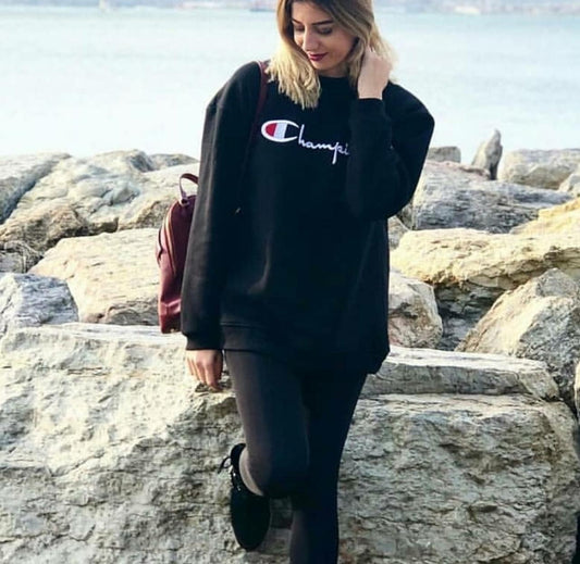 Summer Collection Black Cotton Full Sleeves Printed T-Shirt For Women