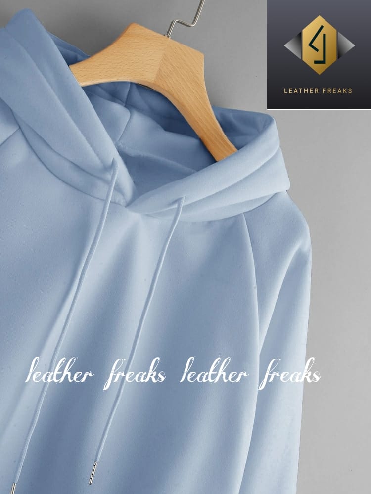 Baby Girl Fleece Full Sleeves Pull Over Hoodie For Women - DENIMS - Hoodies & Sweatshirts - 