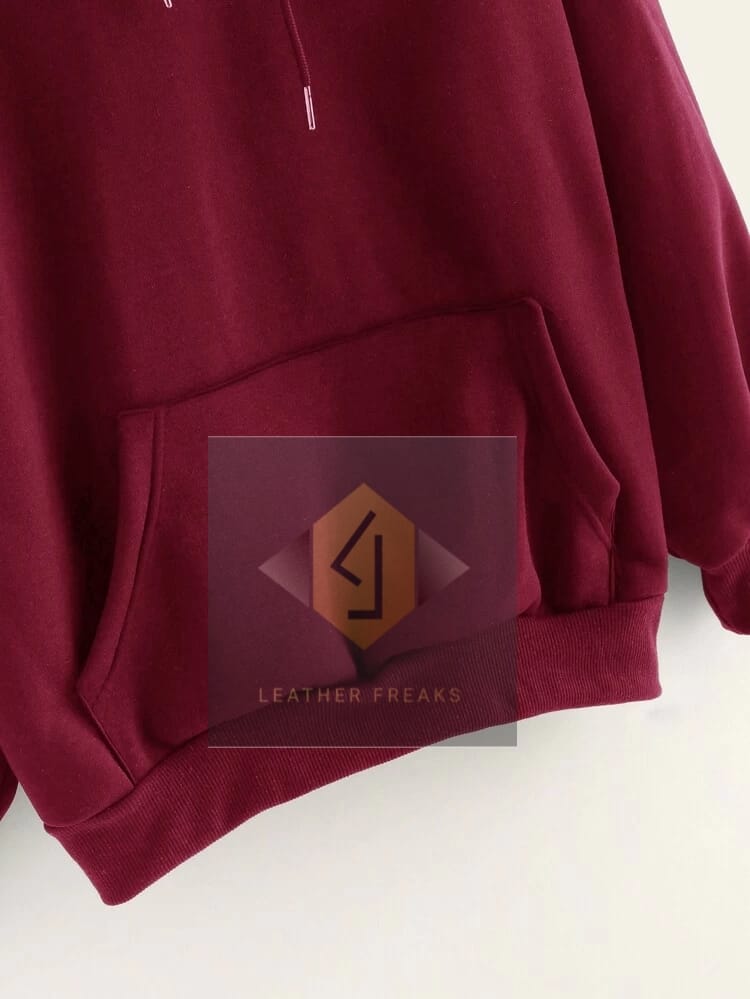 Baby Girl Fleece Full Sleeves Pull Over Hoodie For Women - DENIMS - Hoodies & Sweatshirts - 