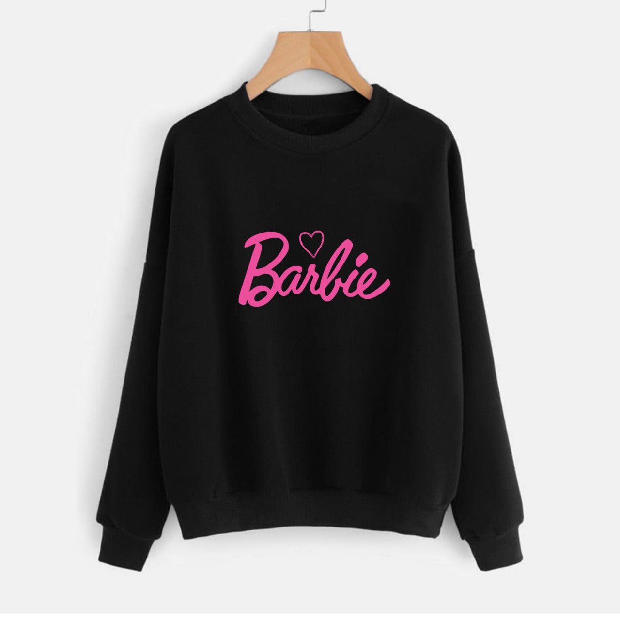 Barbe Printed Fleece Full Sleeves Pull Over Sweatshirt For Women - DENIMS - Hoodies & Sweatshirts - 